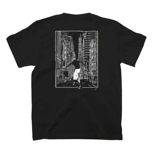 "LEAP_BLACK" Regular Fit T-Shirt