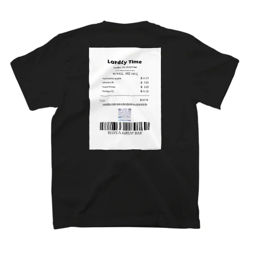 LordLy time receipt スタンダードTシャツ