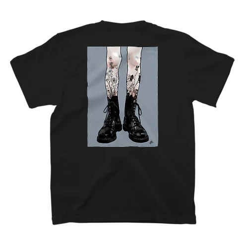 生け花（BLACK） Regular Fit T-Shirt