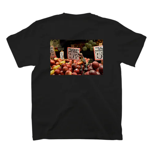 Fruit & Dinosaur（Back Print) Regular Fit T-Shirt