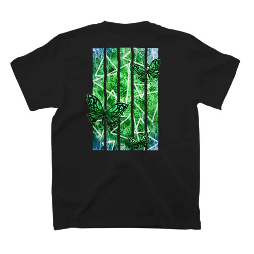 さよならの蝶/緑 Regular Fit T-Shirt