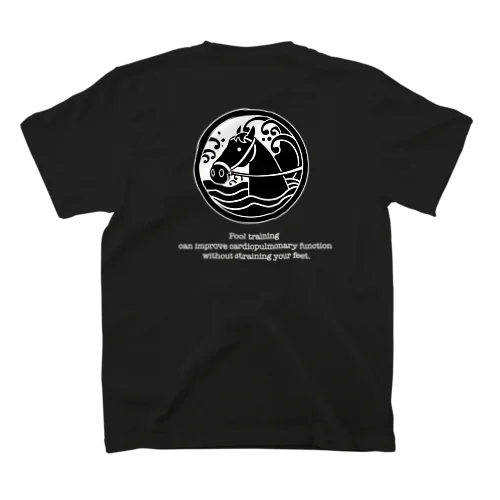 馬紋　向かい馬・プール調教 スタンダードTシャツ