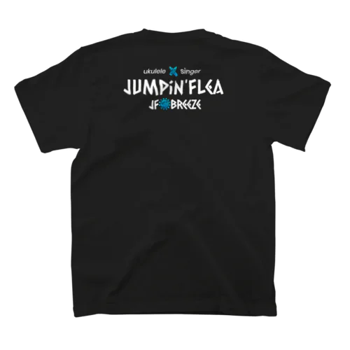 Jumpin'Flea白（前背面） Regular Fit T-Shirt