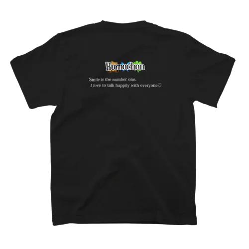 くまちゃん🧸🦋🍀白文字 Regular Fit T-Shirt