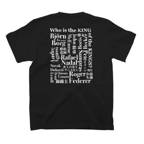 6.TENNIS JUNKYロゴTシャツ Who is the KING2 Regular Fit T-Shirt