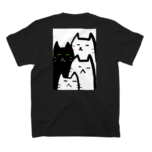 ねこちかぞくTee バックプリントver. スタンダードTシャツ