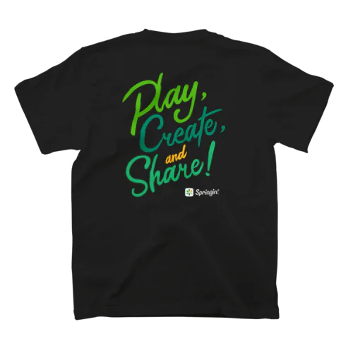 Springin’ 「Play, Create, and Share!」 スタンダードTシャツ