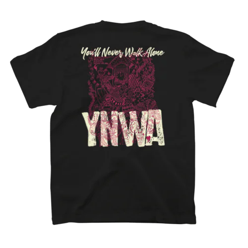 YNWA[wine×beige] スタンダードTシャツ