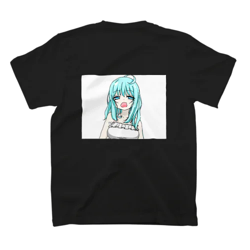 あくびちゃんTシャツ背景白色 スタンダードTシャツ