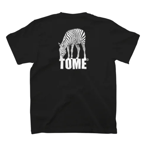 TOME©不起訴デザインロゴ/白文字 スタンダードTシャツ