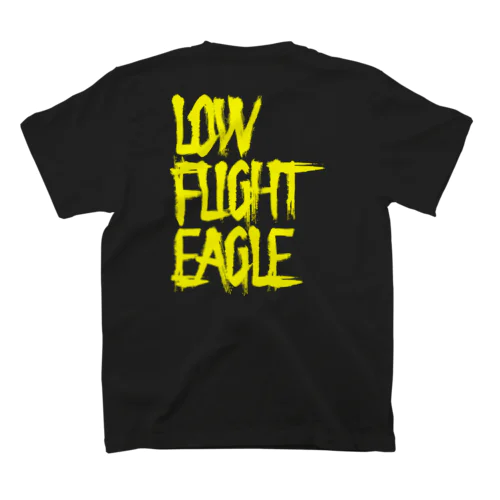 LOW FLIGHT EAGLE 黄ロゴ Regular Fit T-Shirt