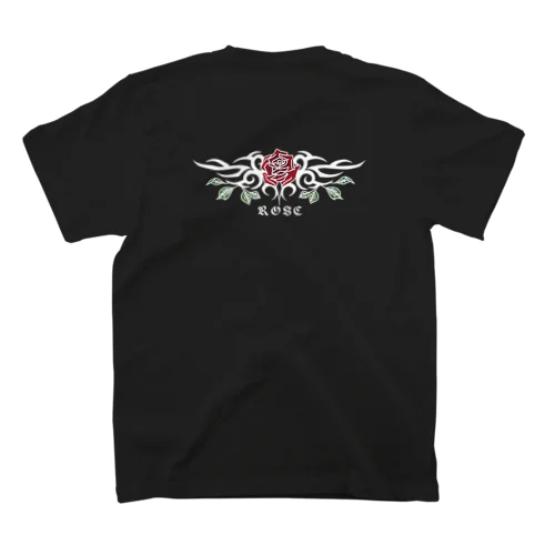 トライバル・ローズ(noir) スタンダードTシャツ