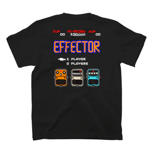 【バックプリント】レトロゲーム風なエフェクター Regular Fit T-Shirt