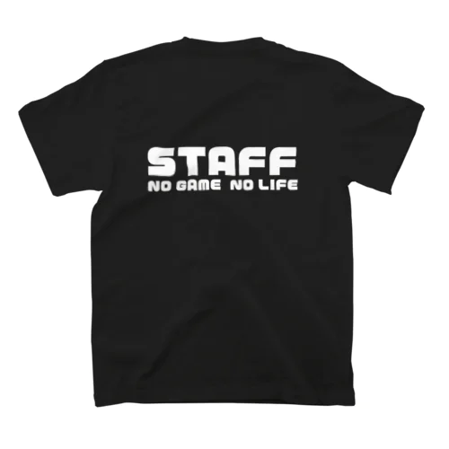 【e_Starmine】STAFF NO GAME NO LIFE White Regular Fit T-Shirt