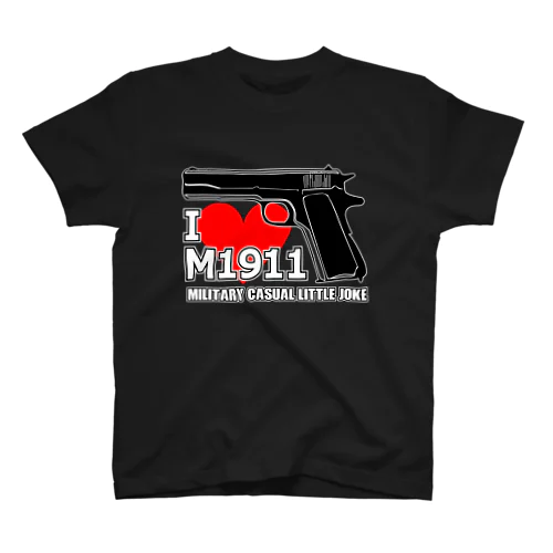 I Love M1911 Red Heart Regular Fit T-Shirt