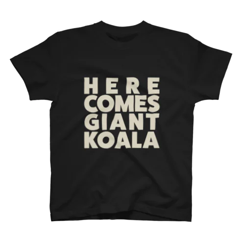 HERE COMES GIANT KOALA/GY スタンダードTシャツ