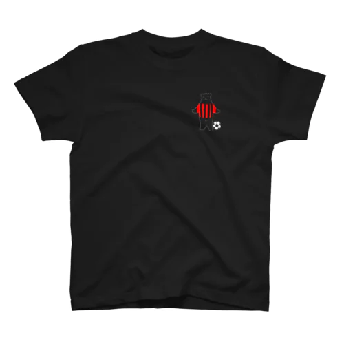 北海道のくま（サッカー）黒版 티셔츠