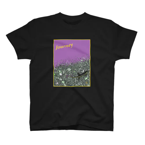 Journey:YELLOW&PURPLE Regular Fit T-Shirt