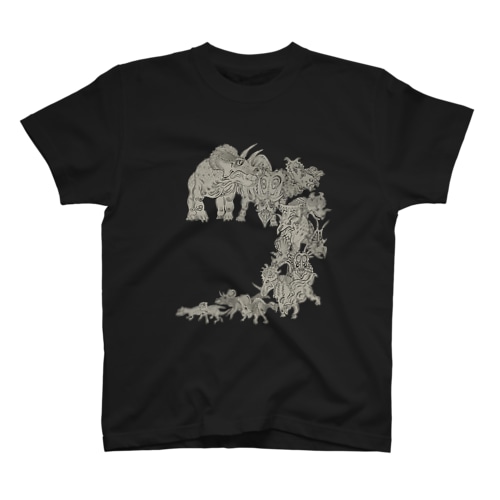 浮世絵風古生物　角龍 Regular Fit T-Shirt
