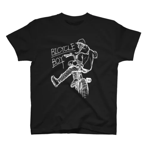 BICYCLE BOY (黒系) Regular Fit T-Shirt