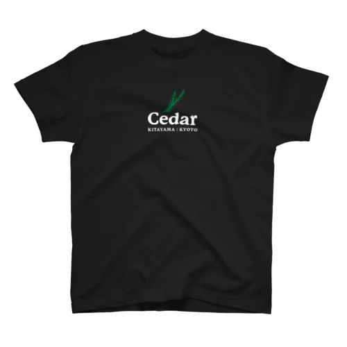 Cedar Kitayama Kyotoオリジナルロゴ（縦） スタンダードTシャツ