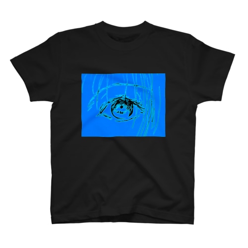 瞳を閉じるな！(青) Regular Fit T-Shirt