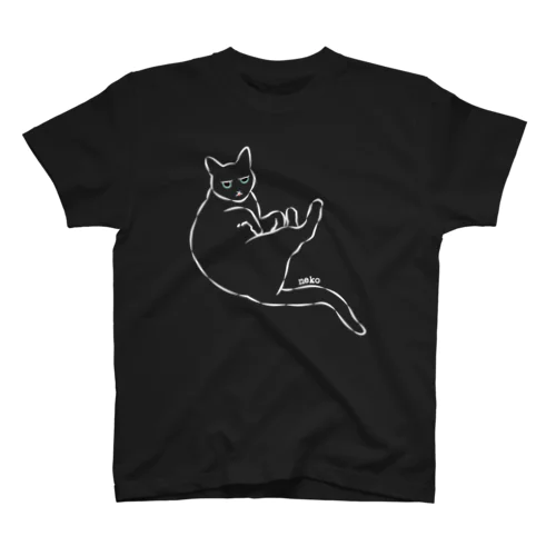 目つきの悪いねこTシャツD スタンダードTシャツ