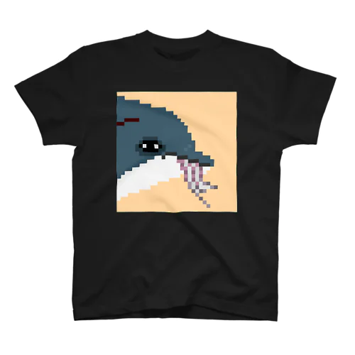 タコ食って死んだイルカのドット絵Ｔシャツ Regular Fit T-Shirt