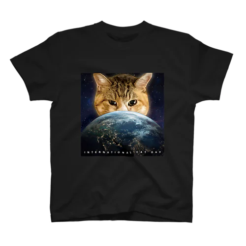 地球ねこ【利益は全額寄付】 Regular Fit T-Shirt