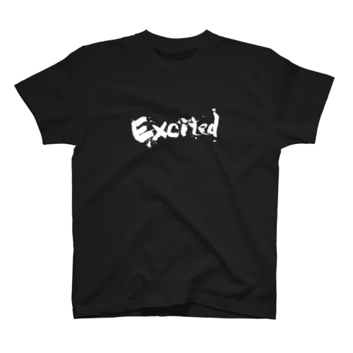 超Excited White Ver. Regular Fit T-Shirt