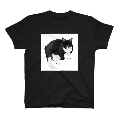 靴下猫　くろみつ スタンダードTシャツ