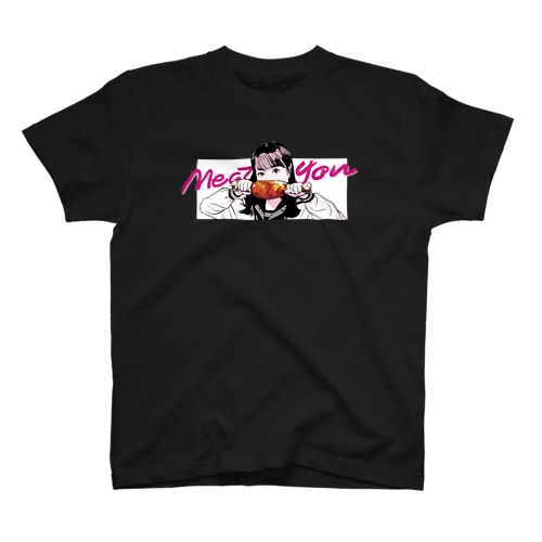 みーとゆー新Tシャツ黒影 Regular Fit T-Shirt