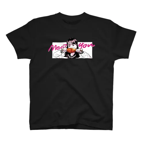 みーとゆー新Tシャツ黒影 티셔츠