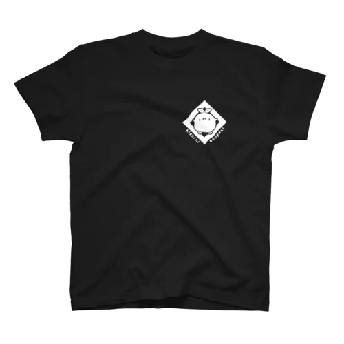 家紋風・菱にエコペン(白) スタンダードTシャツ