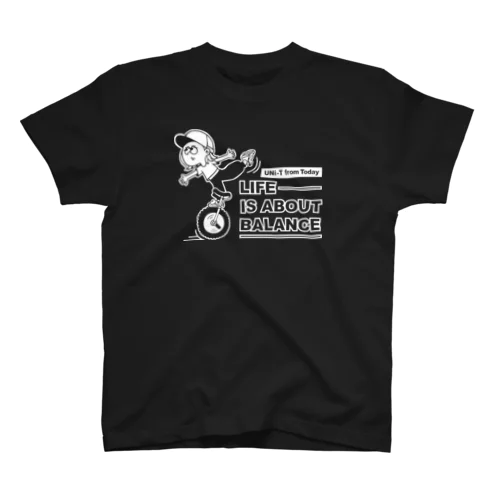 UNi-T[LIFE IS ABOUT BALANCE] Regular Fit T-Shirt