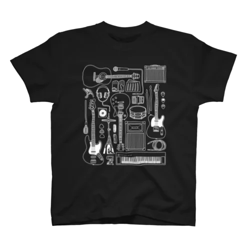 バンドミュージック！(濃色) Regular Fit T-Shirt