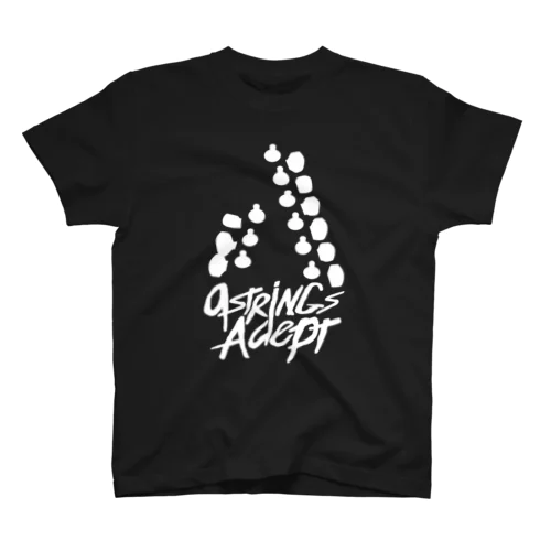 9strings Adept 黒 Regular Fit T-Shirt