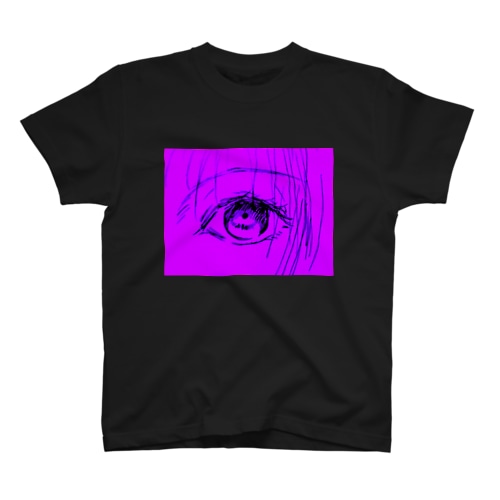 瞳を閉じるな！(紫) Regular Fit T-Shirt