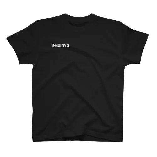 シンプルロゴ「KEIRYO」白インク Regular Fit T-Shirt