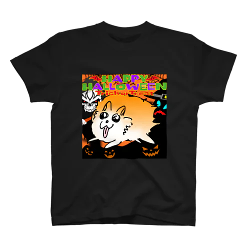 らくがきポメラニアン（ハッピーハロウィン） スタンダードTシャツ