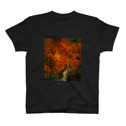 紅葉と滝 Regular Fit T-Shirt