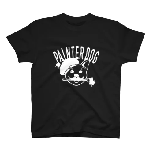 painter dog（白） スタンダードTシャツ