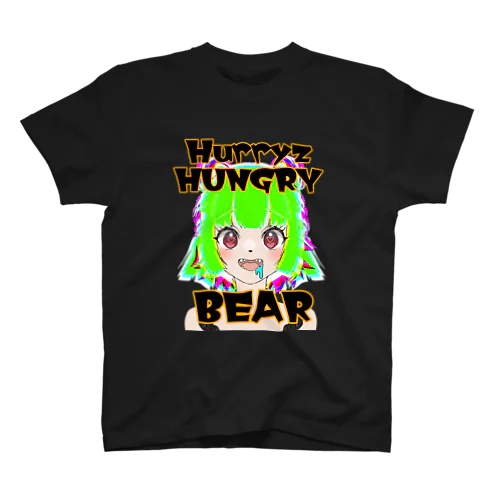 Hurryz HUNGRY BEARギャル☆ Regular Fit T-Shirt