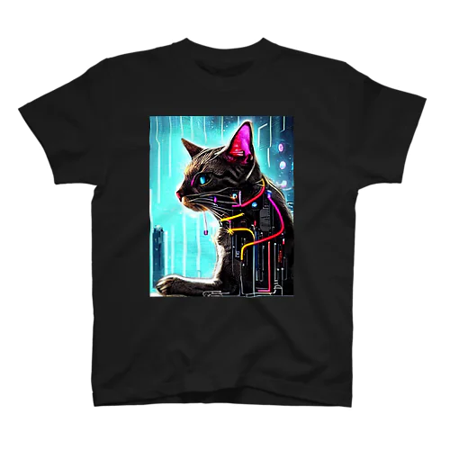 CYBER CAT Regular Fit T-Shirt