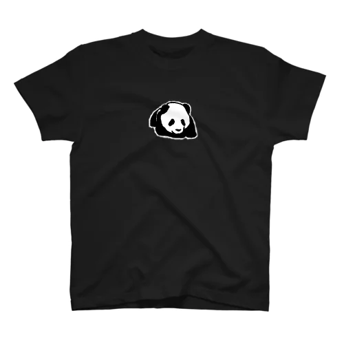 寝そべるパンダ(ブラック用)小 スタンダードTシャツ