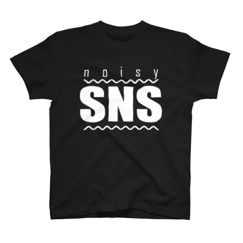 noisy SNS [White] Regular Fit T-Shirt