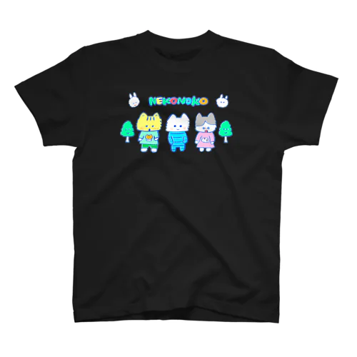 ネコノコキャラ レトロバージョン スタンダードTシャツ