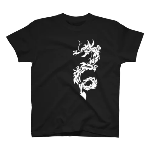 昇竜・黒龍・トライバル・白抜 Regular Fit T-Shirt