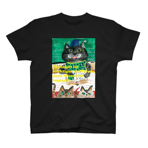 黒猫先生 Regular Fit T-Shirt