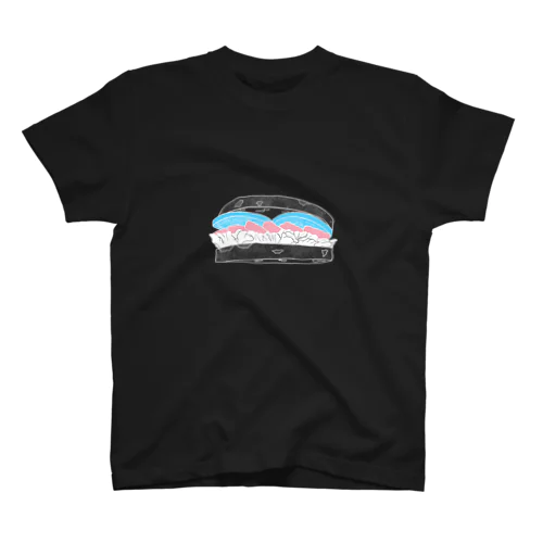 これ食うて生存！トランスジェンダーフラッグカラー（白線ver.） スタンダードTシャツ